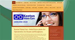 Desktop Screenshot of keetonvisioncare.com